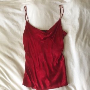 Cowl neck silky blouse